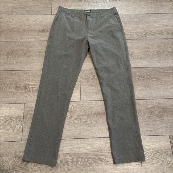 Linksoul Boardwalker Golf Pants Men's Size 34R Gray Stretch 5 Pocket Pants - Picture 2 of 7